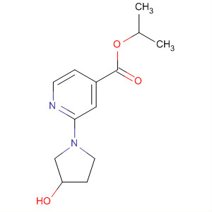 654663-43-1  4-Pyridinecarboxylic acid, 2-(3-hydroxy-1-pyrrolidinyl)-, 1-methylethylester
