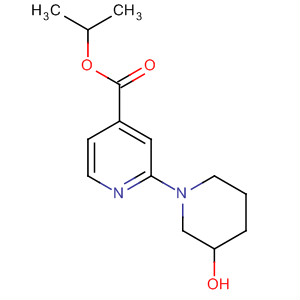 654663-46-4  4-Pyridinecarboxylic acid, 2-(3-hydroxy-1-piperidinyl)-, 1-methylethylester