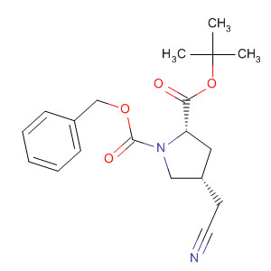 654666-04-3  1,2-Pyrrolidinedicarboxylic acid, 4-(cyanomethyl)-, 2-(1,1-dimethylethyl)1-(phenylmethyl) ester, (2S,4R)-