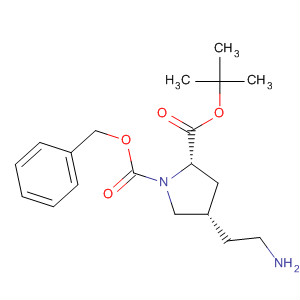 654666-17-8  1,2-Pyrrolidinedicarboxylic acid, 4-(2-aminoethyl)-, 2-(1,1-dimethylethyl)1-(phenylmethyl) ester, (2S,4S)-