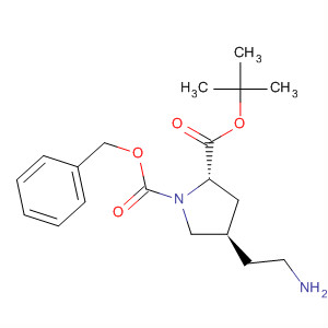 654666-18-9  1,2-Pyrrolidinedicarboxylic acid, 4-(2-aminoethyl)-, 2-(1,1-dimethylethyl)1-(phenylmethyl) ester, (2S,4R)-
