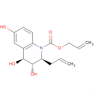 654671-50-8  1(2H)-Quinolinecarboxylic acid,3,4-dihydro-3,4,6-trihydroxy-2-(2-propenyl)-, 2-propenyl ester,(2S,3S,4S)- 654671-50-8  1(2H)-Quinolinecarboxylic acid,3,4-dihydro-3,4,6-trihydroxy-2-(2-propenyl)-, 2-propenyl ester,(2S,3S,4S)-