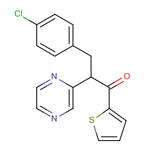 654673-13-9  1-Propanone, 3-(4-chlorophenyl)-2-pyrazinyl-1-(2-thienyl)-