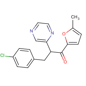 654677-82-4  1-Propanone, 3-(4-chlorophenyl)-1-(5-methyl-2-furanyl)-2-pyrazinyl-