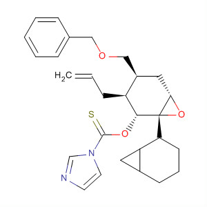 654680-36-1  1H-Imidazole-1-carbothioic acid,O-[(1S,2R,3S,4S,6S)-4-[(phenylmethoxy)methyl]-3-(2-propenyl)-7-oxabicyclo[4.1.0]hept-2-yl] ester