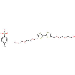655245-49-1  Ethanol,2-[2-[[2-[4-[[2-(2-hydroxyethoxy)ethoxy]methyl]-1,3-dithiol-2-ylidene]-1,3-dithiol-4-yl]methoxy]ethoxy]-, 1-(4-methylbenzenesulfonate)