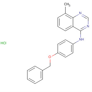 655248-55-8  4-Quinazolinamine, 8-methyl-N-[4-(phenylmethoxy)phenyl]-,monohydrochloride