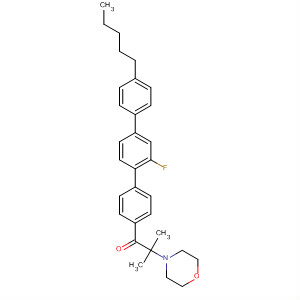 655251-22-2  1-Propanone,1-(2'-fluoro-4''-pentyl[1,1':4',1''-terphenyl]-4-yl)-2-methyl-2-(4-morpholinyl)-