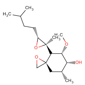 655253-30-8  1-Oxaspiro[2.5]octan-6-ol,5-methoxy-7-methyl-4-[(2R,3R)-2-methyl-3-(3-methylbutyl)oxiranyl]-,(3R,4S,5S,6R,7R)-