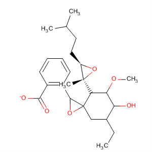 655253-32-0  1-Oxaspiro[2.5]octan-6-ol,7-ethyl-5-methoxy-4-[(2R,3R)-2-methyl-3-(3-methylbutyl)oxiranyl]-,benzoate, (3R,4S,5S,6R,7R)-