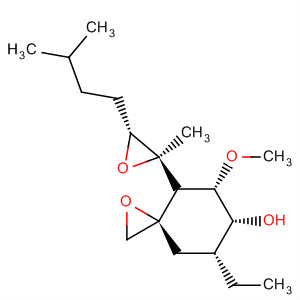 655253-33-1  1-Oxaspiro[2.5]octan-6-ol,7-ethyl-5-methoxy-4-[(2R,3R)-2-methyl-3-(3-methylbutyl)oxiranyl]-,(3R,4S,5S,6R,7R)-