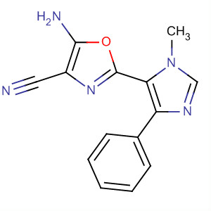 655253-56-8  4-Oxazolecarbonitrile, 5-amino-2-(1-methyl-4-phenyl-1H-imidazol-5-yl)-