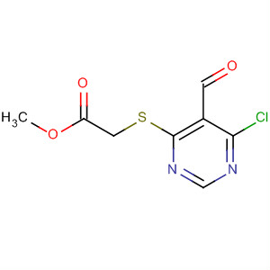 655253-68-2  Acetic acid, [(6-chloro-5-formyl-4-pyrimidinyl)thio]-, methyl ester