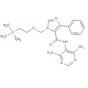 655254-15-2  1H-Imidazole-5-carboxamide,N-(4,6-diamino-5-pyrimidinyl)-4-phenyl-1-[[2-(trimethylsilyl)ethoxy]methyl]-