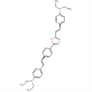 65541-73-3  Benzenamine,4-[2-[4-[5-[2-[4-(diethylamino)phenyl]ethenyl]-1,3,4-oxadiazol-2-yl]phenyl]ethenyl]-N,N-diethyl-
