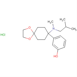 65620-04-4  Phenol,3-[8-[methyl(2-methylpropyl)amino]-1,4-dioxaspiro[4.5]dec-8-yl]-,hydrochloride