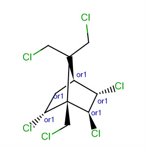 65620-64-6  Bicyclo[2.2.1]heptane, 2,3,6-trichloro-1,7,7-tris(chloromethyl)-,(1R,2S,3S,4S,6R)-rel-