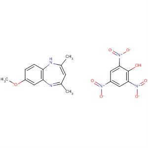 656221-45-3  1H-1,5-Benzodiazepine, 7-methoxy-2,4-dimethyl-, compd. with2,4,6-trinitrophenol (1:1) 656221-45-3  1H-1,5-Benzodiazepine, 7-methoxy-2,4-dimethyl-, compd. with2,4,6-trinitrophenol (1:1)