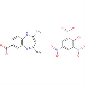 656221-47-5  1H-1,5-Benzodiazepine-7-carboxylic acid, 2,4-dimethyl-, compd. with2,4,6-trinitrophenol (1:1) 656221-47-5  1H-1,5-Benzodiazepine-7-carboxylic acid, 2,4-dimethyl-, compd. with2,4,6-trinitrophenol (1:1)