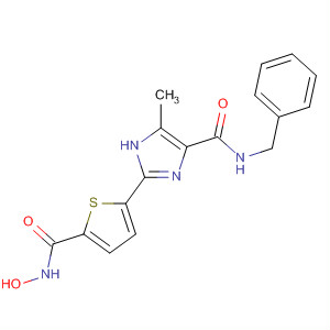 656226-28-7  1H-Imidazole-4-carboxamide,2-[5-[(hydroxyamino)carbonyl]-2-thienyl]-5-methyl-N-(phenylmethyl)-