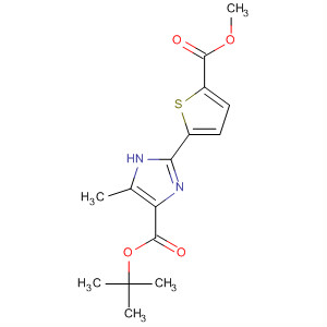 656227-58-6  1H-Imidazole-4-carboxylic acid,2-[5-(methoxycarbonyl)-2-thienyl]-5-methyl-, 1,1-dimethylethyl ester