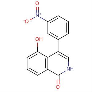 656234-26-3  1(2H)-Isoquinolinone, 5-hydroxy-4-(3-nitrophenyl)- 656234-26-3  1(2H)-Isoquinolinone, 5-hydroxy-4-(3-nitrophenyl)-