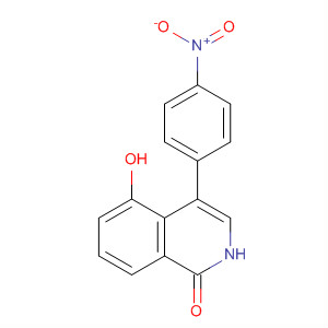 656234-27-4  1(2H)-Isoquinolinone, 5-hydroxy-4-(4-nitrophenyl)- 656234-27-4  1(2H)-Isoquinolinone, 5-hydroxy-4-(4-nitrophenyl)-