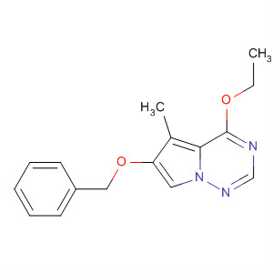 649736-46-9  Pyrrolo[2,1-f][1,2,4]triazine, 4-ethoxy-5-methyl-6-(phenylmethoxy)-