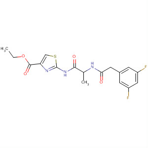 649737-59-7  4-Thiazolecarboxylic acid,2-[[2-[[(3,5-difluorophenyl)acetyl]amino]-1-oxopropyl]amino]-, ethyl ester