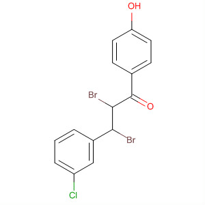 649739-70-8  1-Propanone, 2,3-dibromo-3-(3-chlorophenyl)-1-(4-hydroxyphenyl)-