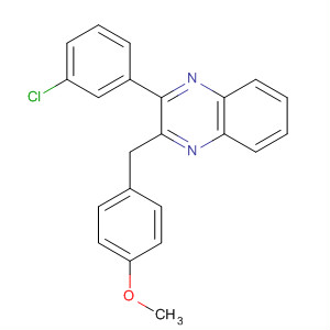 649739-82-2  Quinoxaline, 2-(3-chlorophenyl)-3-[(4-methoxyphenyl)methyl]-