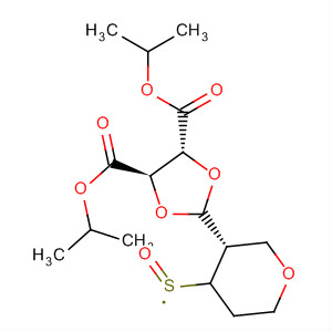 649761-67-1  1,3-Dioxolane-4,5-dicarboxylic acid,2-[(3S)-tetrahydro-4-oxo-2H-thiopyran-3-yl]-, bis(1-methylethyl) ester,(4R,5R)-