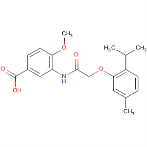 649773-92-2  Benzoic acid,4-methoxy-3-[[[5-methyl-2-(1-methylethyl)phenoxy]acetyl]amino]-