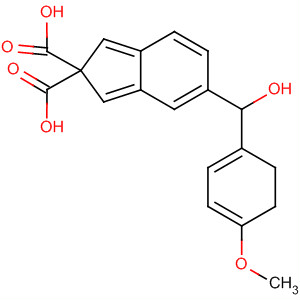 65057-24-1  2H-Indene-2,2-dicarboxylic acid, 1,3-dihydro-5-(4-methoxybenzoyl)-