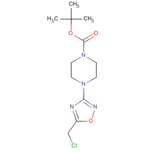 650579-72-9  1-Piperazinecarboxylic acid, 4-[5-(chloromethyl)-1,2,4-oxadiazol-3-yl]-,1,1-dimethylethyl ester