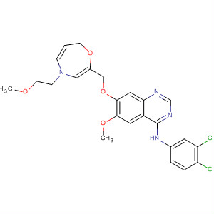 650580-98-6  4-Quinazolinamine,N-(3,4-dichlorophenyl)-7-[[hexahydro-4-(2-methoxyethyl)-1,4-oxazepin-2-yl]methoxy]-6-methoxy-