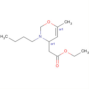 650596-61-5  2H-1,3-Oxazine-4-acetic acid, 3-butyltetrahydro-6-methyl-, ethyl ester,(4R,6R)-rel-