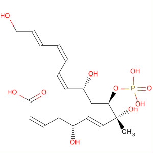 650617-18-8  2,6,12,14,16-Octadecapentaenoic acid,5,8,11,18-tetrahydroxy-8-methyl-9-(phosphonooxy)-,(2Z,5R,6E,8R,9R,11R,12Z,14Z,16E)-