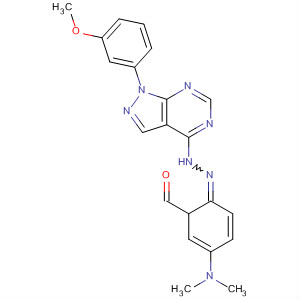 650627-53-5  Benzaldehyde, 4-(dimethylamino)-,[1-(3-methoxyphenyl)-1H-pyrazolo[3,4-d]pyrimidin-4-yl]hydrazone
