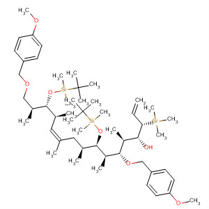 651014-05-0  1,11-Hexadecadien-4-ol,8,14-bis[[(1,1-dimethylethyl)dimethylsilyl]oxy]-6,16-bis[(4-methoxyphenyl)methoxy]-5,7,9,11,13,15-hexamethyl-3-(trimethylsilyl)-,(3S,4R,5S,6S,7R,8R,9S,11Z,13S,14R,15S)-