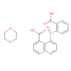 651021-89-5  1-Naphthalenecarboxylic acid, 8-[(2-carboxyphenyl)sulfinyl]-, compd.with 1,4-dioxane (1:1)