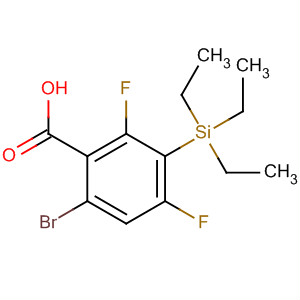 651027-09-7  Benzoic acid, 6-bromo-2,4-difluoro-3-(triethylsilyl)-