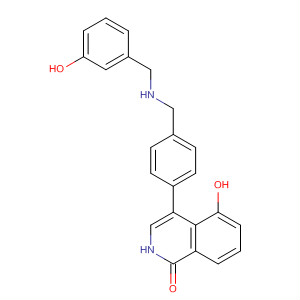 651029-79-7  1(2H)-Isoquinolinone,5-hydroxy-4-[4-[[[(3-hydroxyphenyl)methyl]amino]methyl]phenyl]-