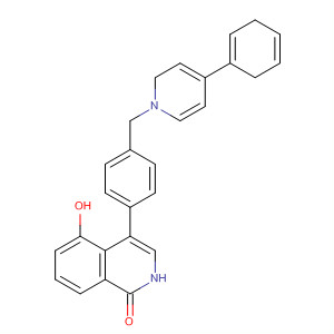 651029-81-1  1(2H)-Isoquinolinone,4-[4-[(3,6-dihydro-4-phenyl-1(2H)-pyridinyl)methyl]phenyl]-5-hydroxy-