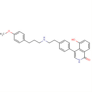 651029-99-1  1(2H)-Isoquinolinone,5-hydroxy-4-[4-[2-[[2-(4-methoxyphenyl)ethyl]methylamino]ethyl]phenyl]-