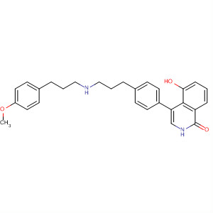 651030-10-3  1(2H)-Isoquinolinone,5-hydroxy-4-[4-[3-[[2-(4-methoxyphenyl)ethyl]methylamino]propyl]phenyl]-