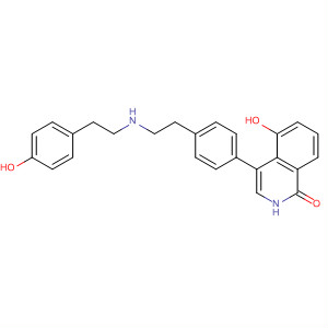 651030-12-5  1(2H)-Isoquinolinone,5-hydroxy-4-[4-[2-[[(4-hydroxyphenyl)methyl]methylamino]ethyl]phenyl]-