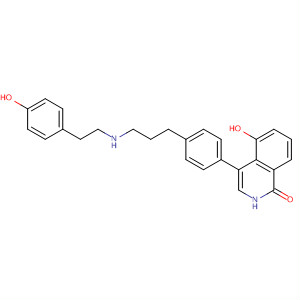 651030-14-7  1(2H)-Isoquinolinone,5-hydroxy-4-[4-[3-[[(4-hydroxyphenyl)methyl]methylamino]propyl]phenyl]-