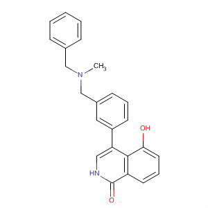 651030-18-1  1(2H)-Isoquinolinone,5-hydroxy-4-[3-[[methyl(phenylmethyl)amino]methyl]phenyl]-