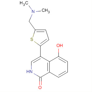 651030-24-9  1(2H)-Isoquinolinone, 4-[5-[(dimethylamino)methyl]-2-thienyl]-5-hydroxy-